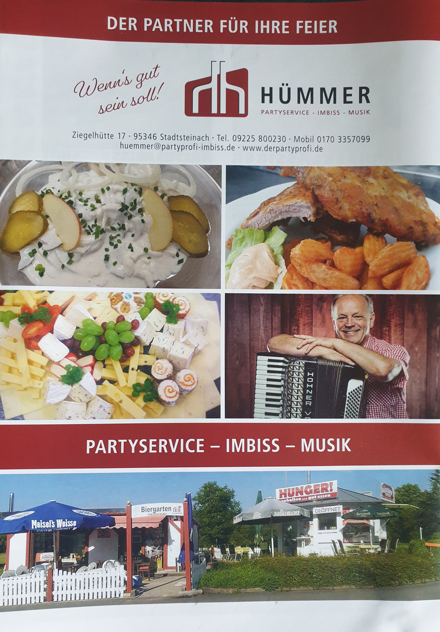 Catering vom Partyprofi - HH Hümmer | Catering | Event | Imbiss | Musik in Stadtsteinach